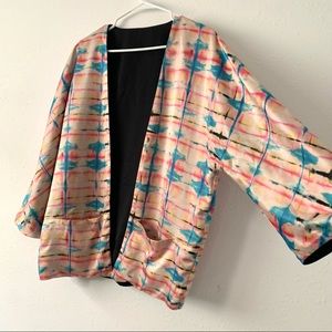 Watercolor Print Kimono